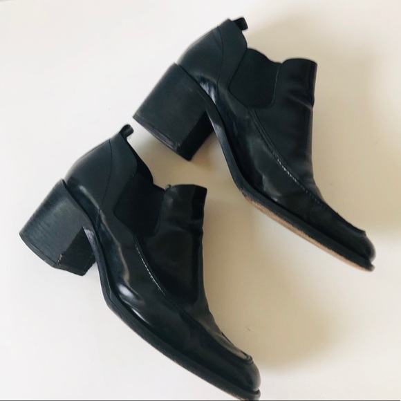 Via Spiga Neiman Marcus Patent Leather Booties Made in Italy #parisfashionweek - Picture 7 of 8